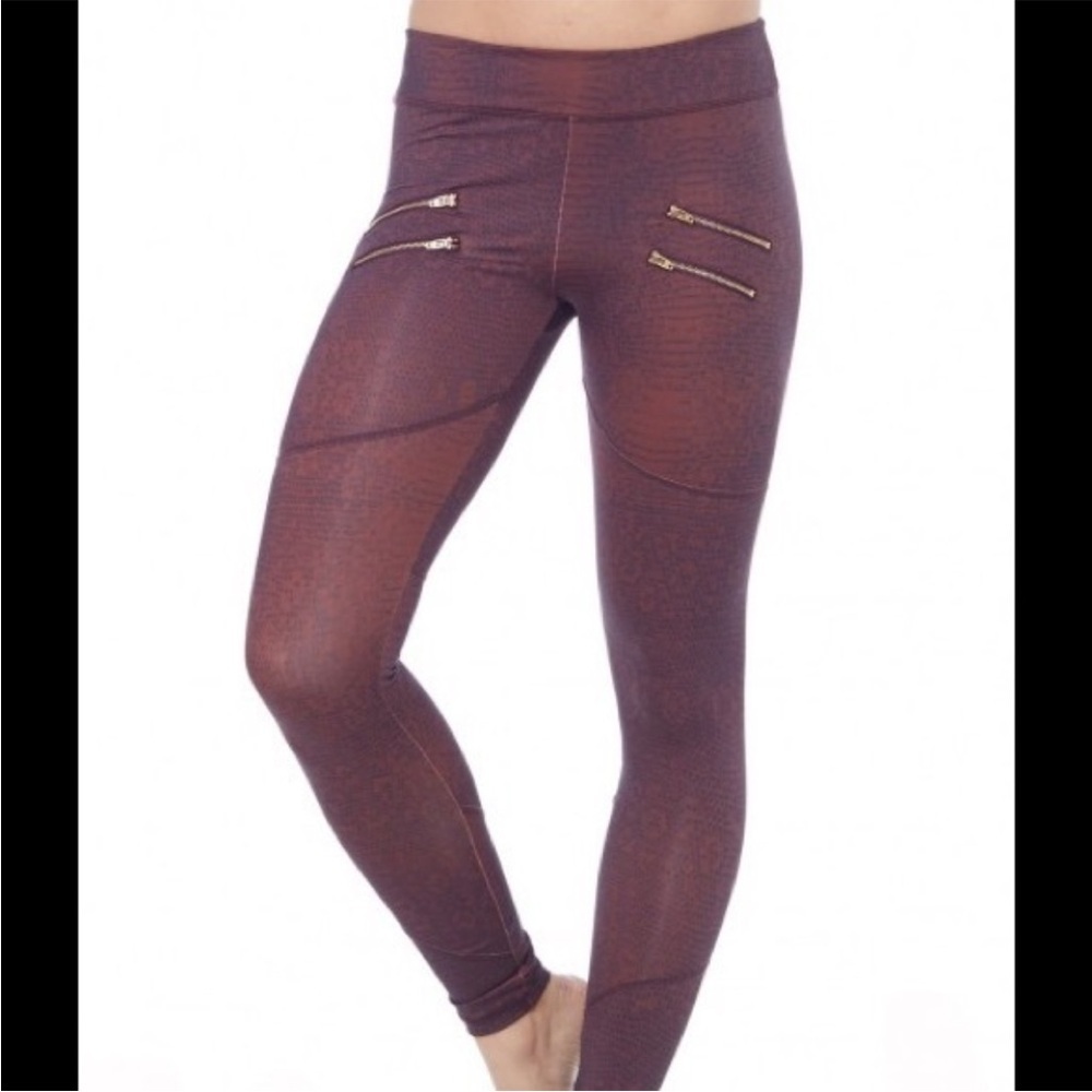 Varley Sofia Compression Tight Legging Snakeskin Large